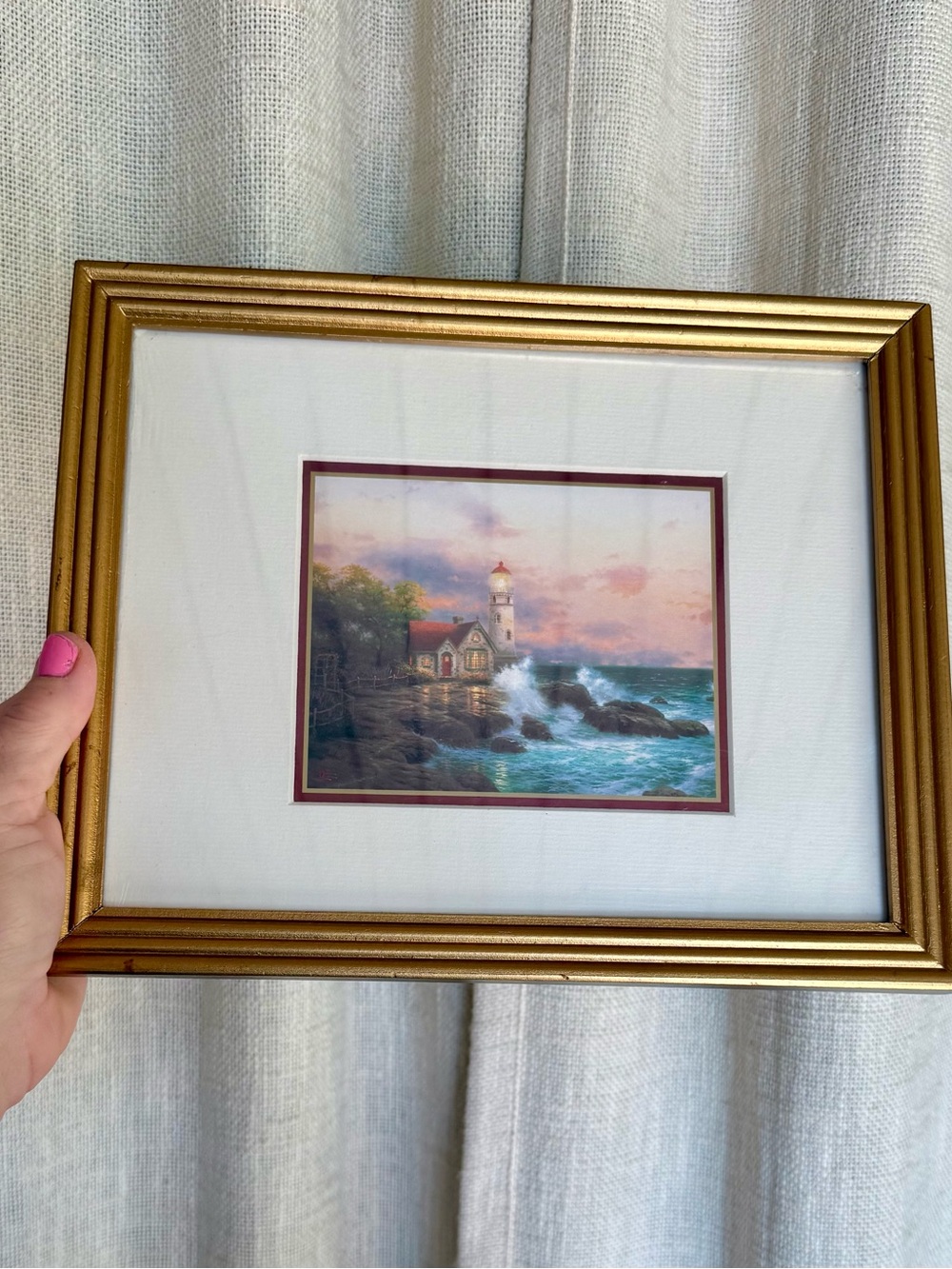 Beacon of Hope by Christian Artist Thomas Kinkade Accent Print Sealed & Frame